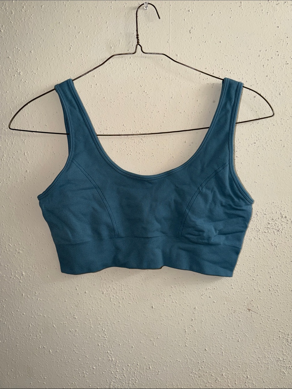 90 Degree By Reflex Teal Scoop Neck Sports Bra